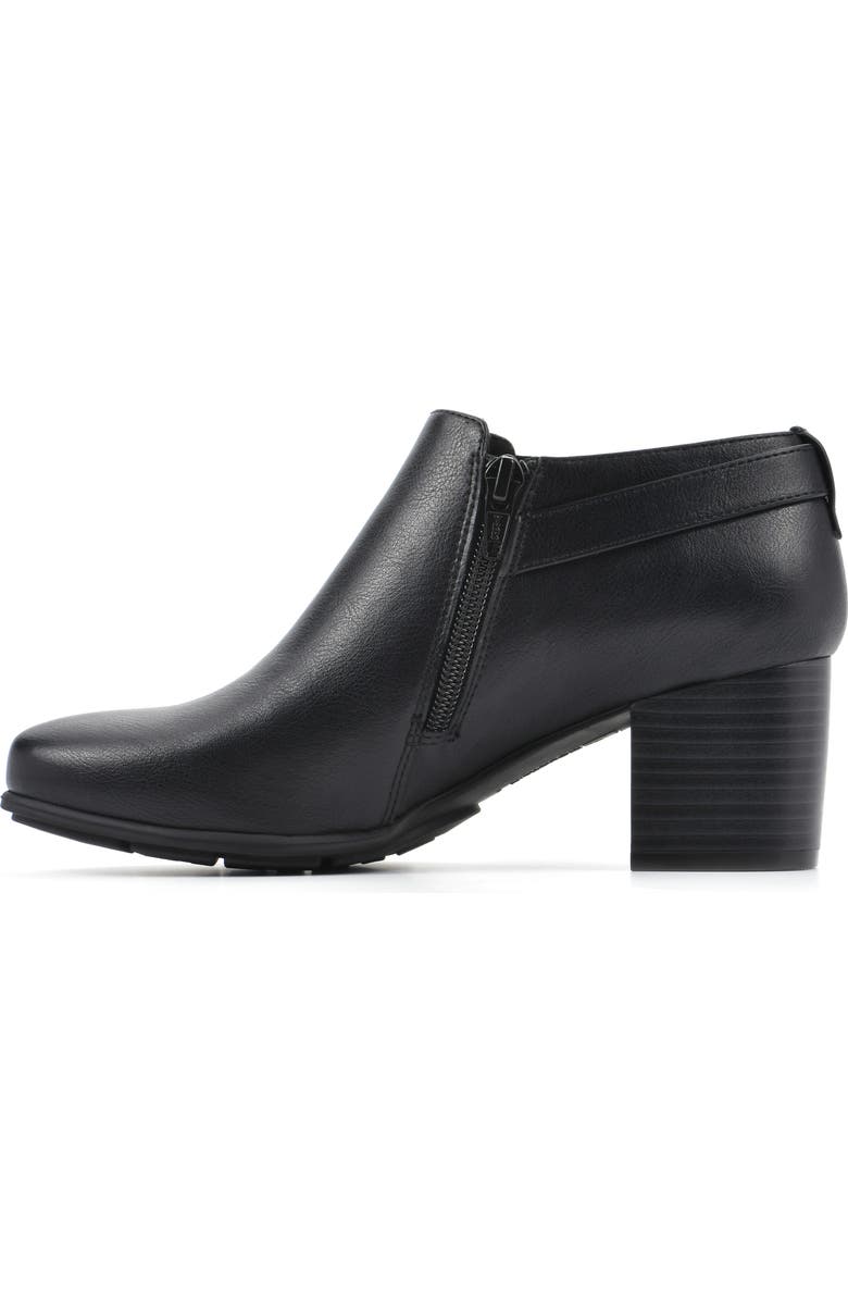 White Mountain Footwear Noah Buckled Block Heel Bootie, Alternate, color,