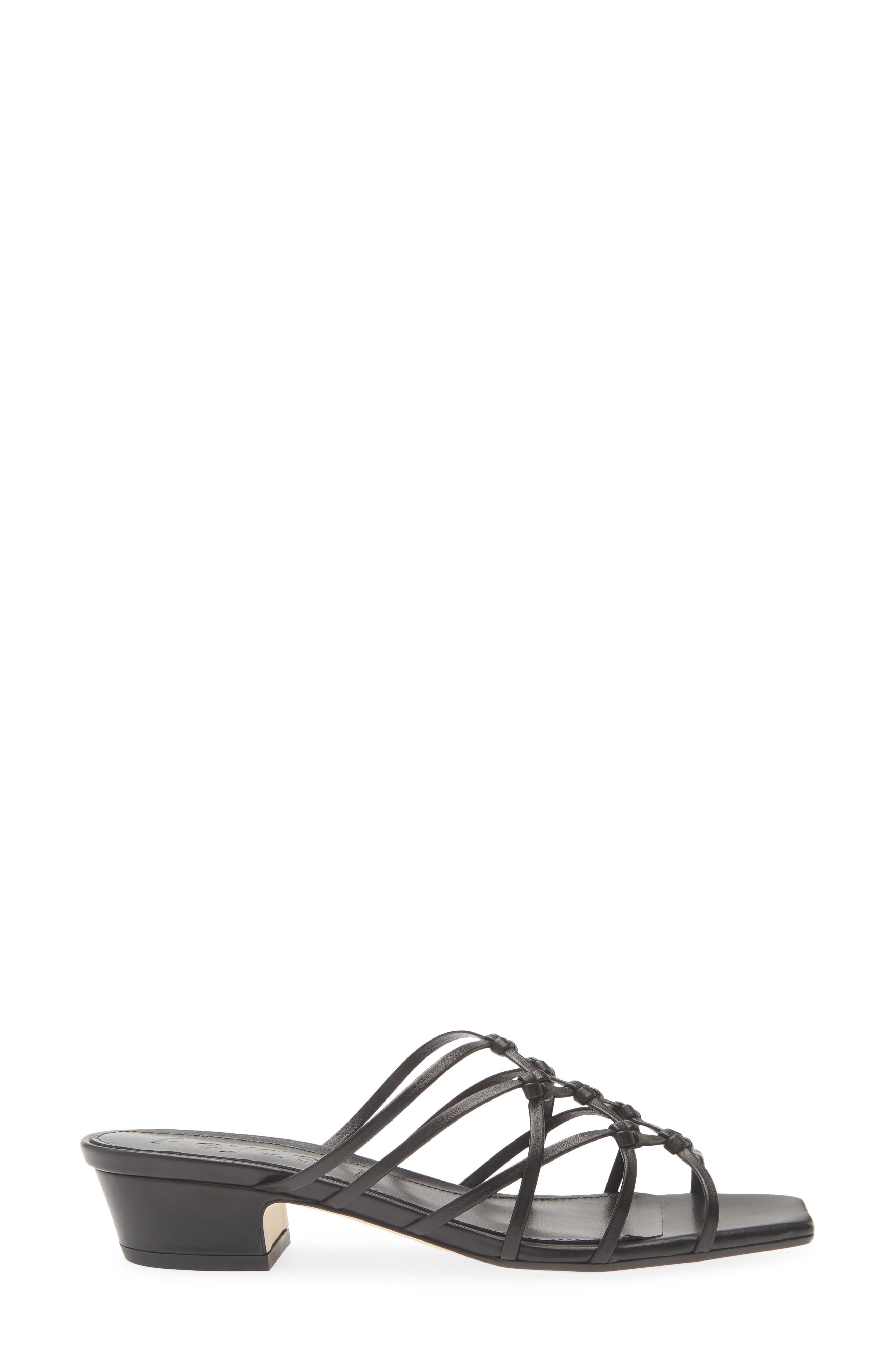 aeyde Talha Sandal, Alternate, color, Black