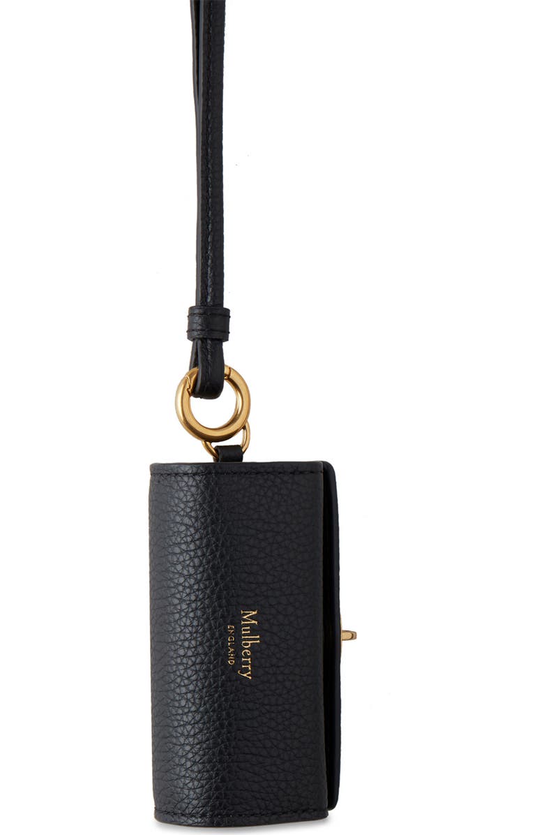 Mulberry Leather Lipstick Case Wristlet, Alternate, color,