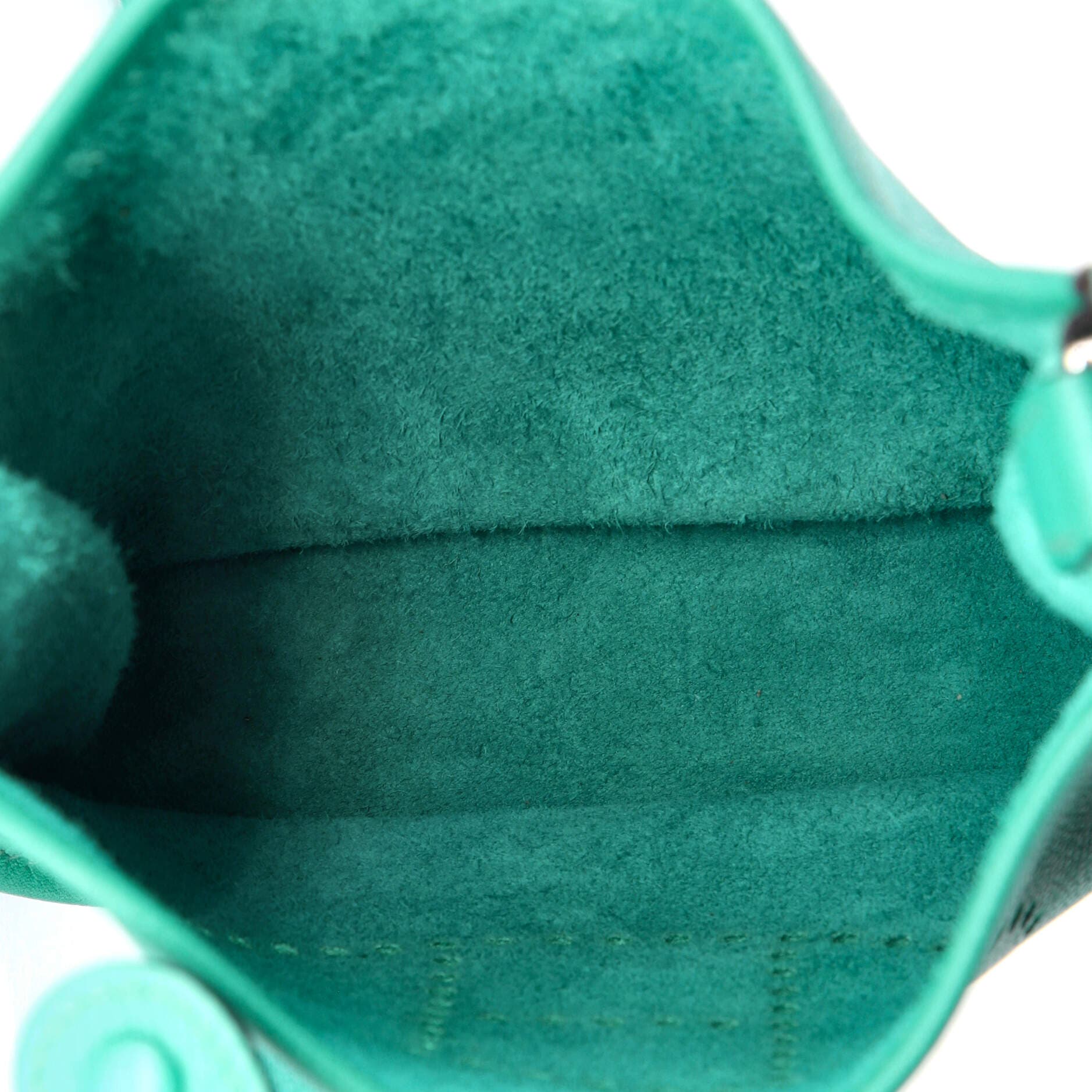 Pre-Owned Hermes Evelyne Bag Gen III Epsom TPM, Alternate, color, Bleu Paon