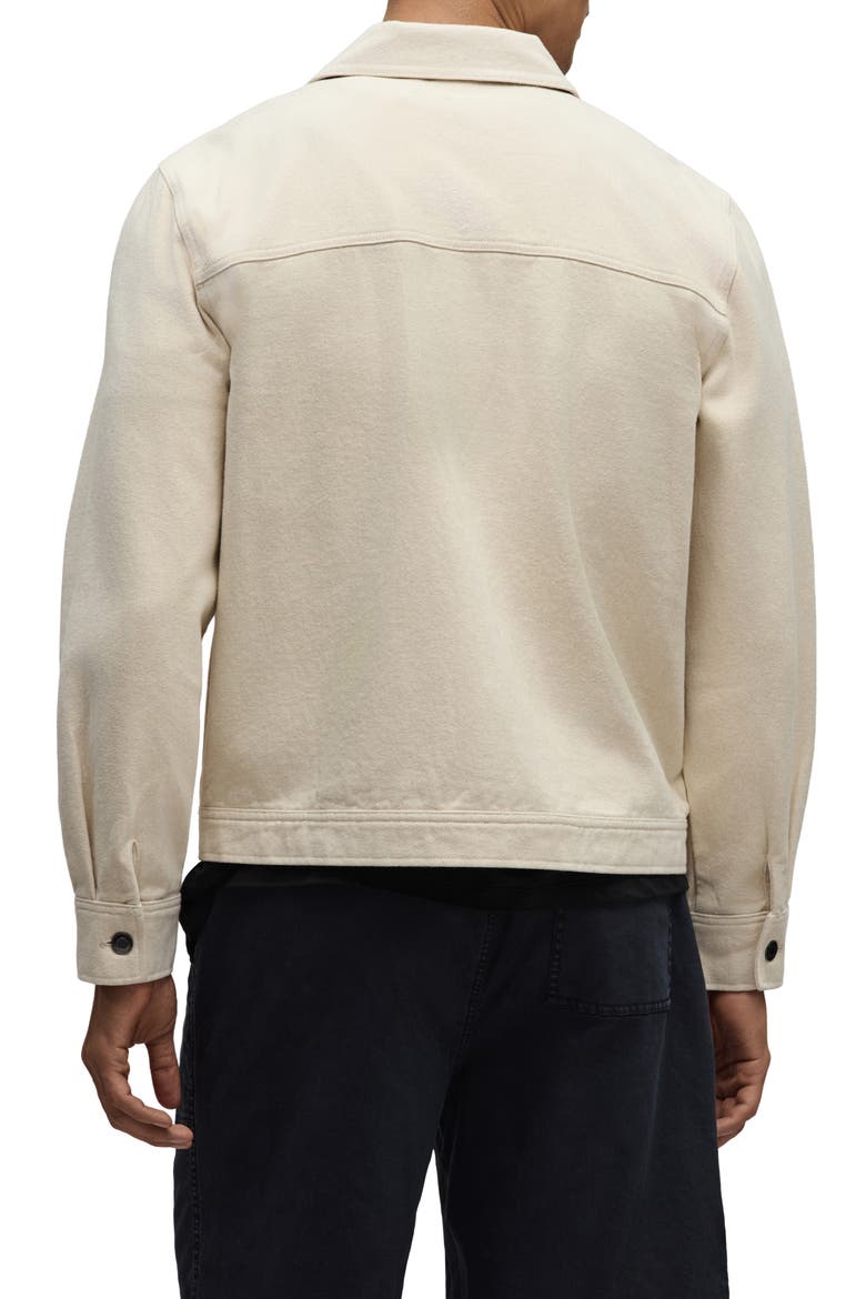 Brushed Cotton Twill Trucker Jacket, Alternate, color, CANVAS