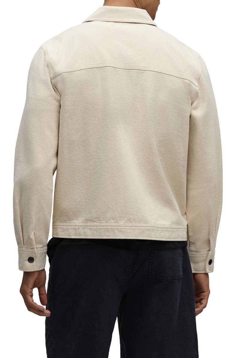 Barefoot Dreams<sup>®</sup> Brushed Cotton Twill Trucker Jacket, Alternate, color, Canvas