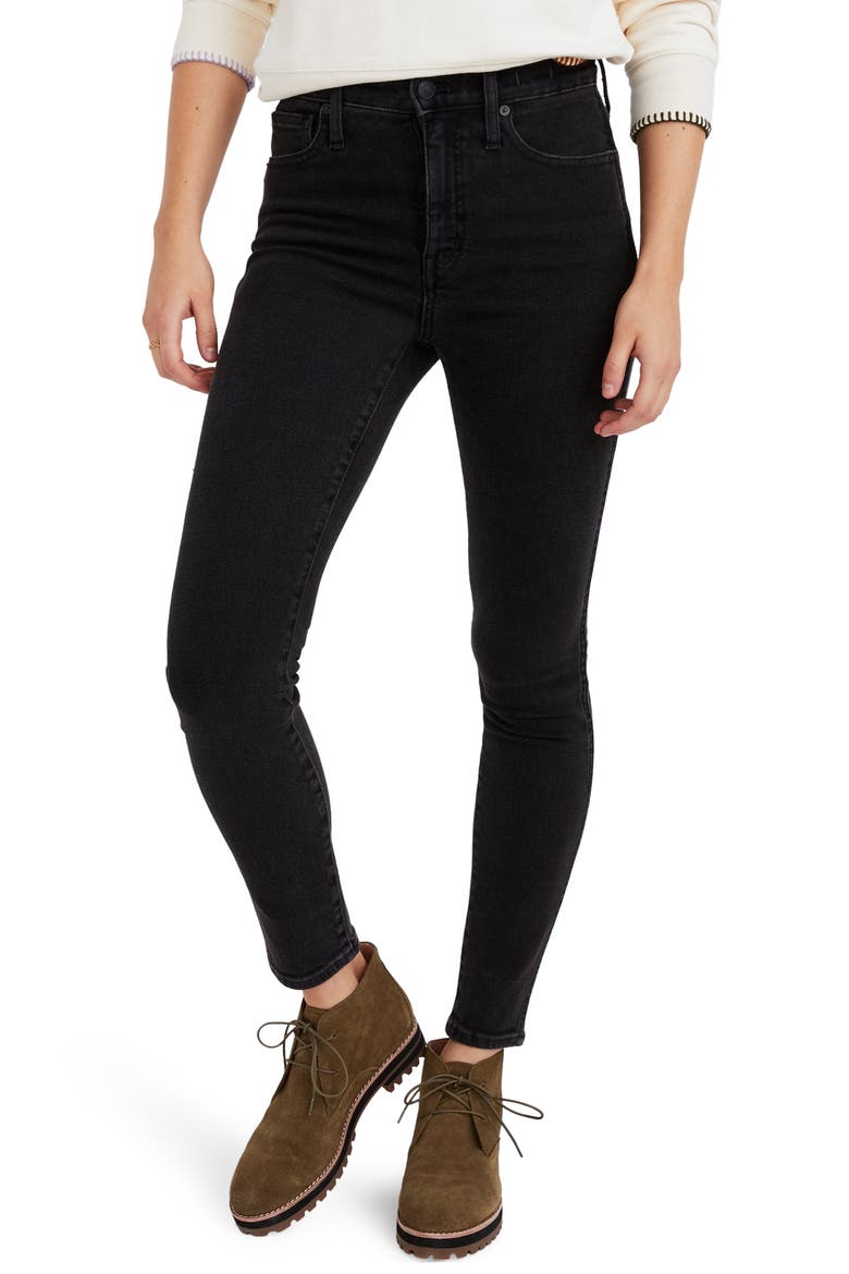 10-Inch High Waist Ankle Skinny Jeans, Main, color, STARKEY