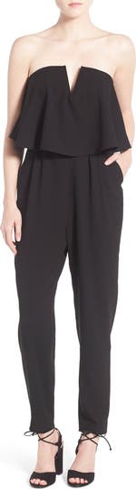 Womens Strapless Popover Jumpsuit Black **(BEST FIT Size XL)**  $118
