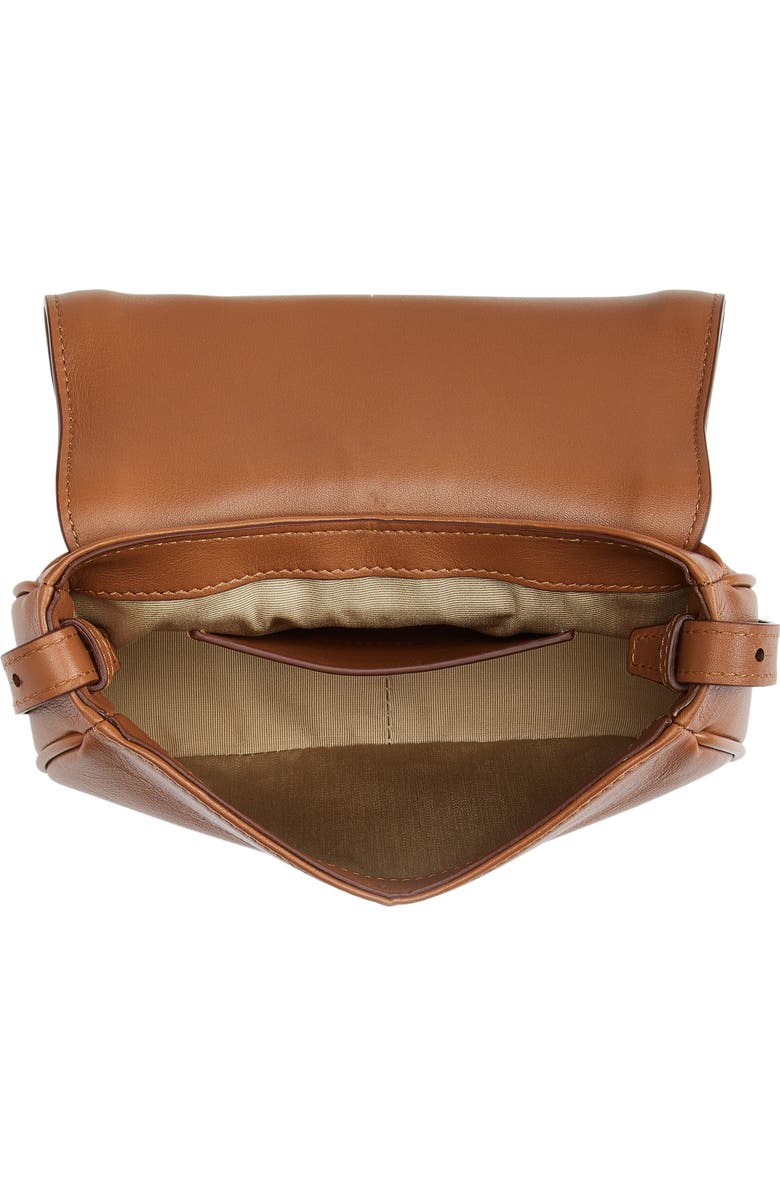 McQueen Mini T-Bar Shoulder Bag, Alternate, color, Tan Silver