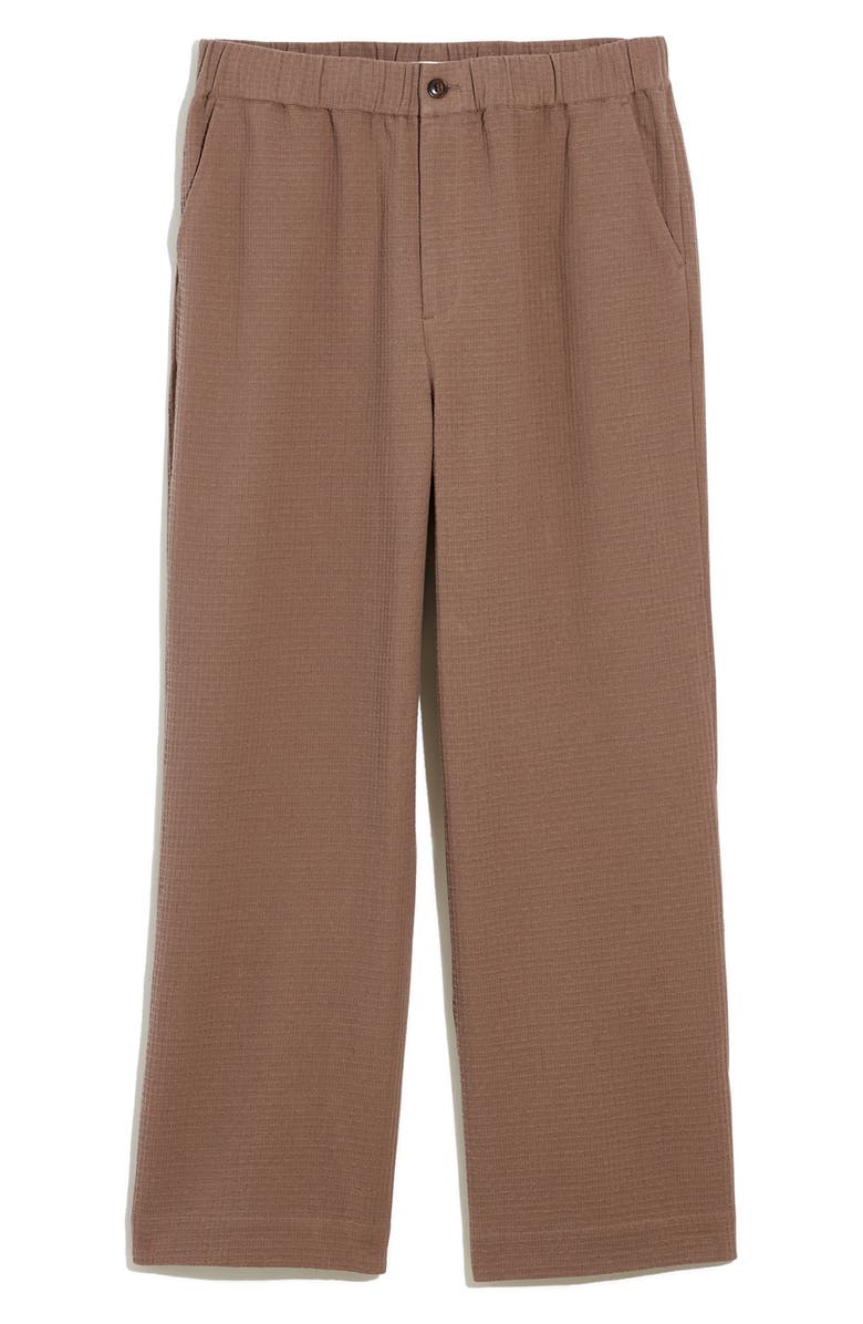 Madewell Women's Waffle High Waist Straight Leg Pants, Alternate, color, 