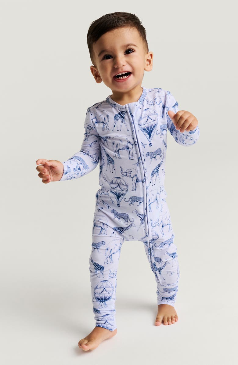 Posh Peanut Convertible Jersey Footie, Alternate, color, Blue