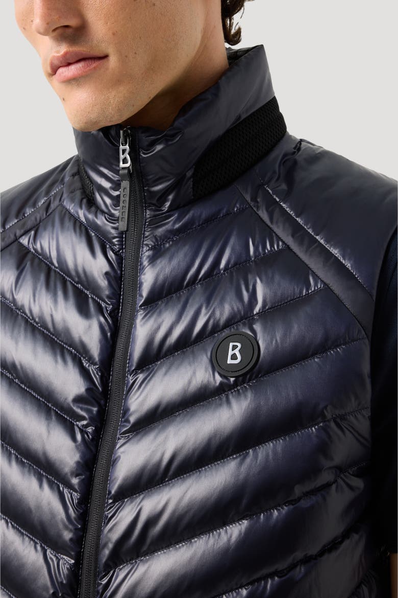Lasse Lightweight Down Vest, Alternate, color, Navy blue