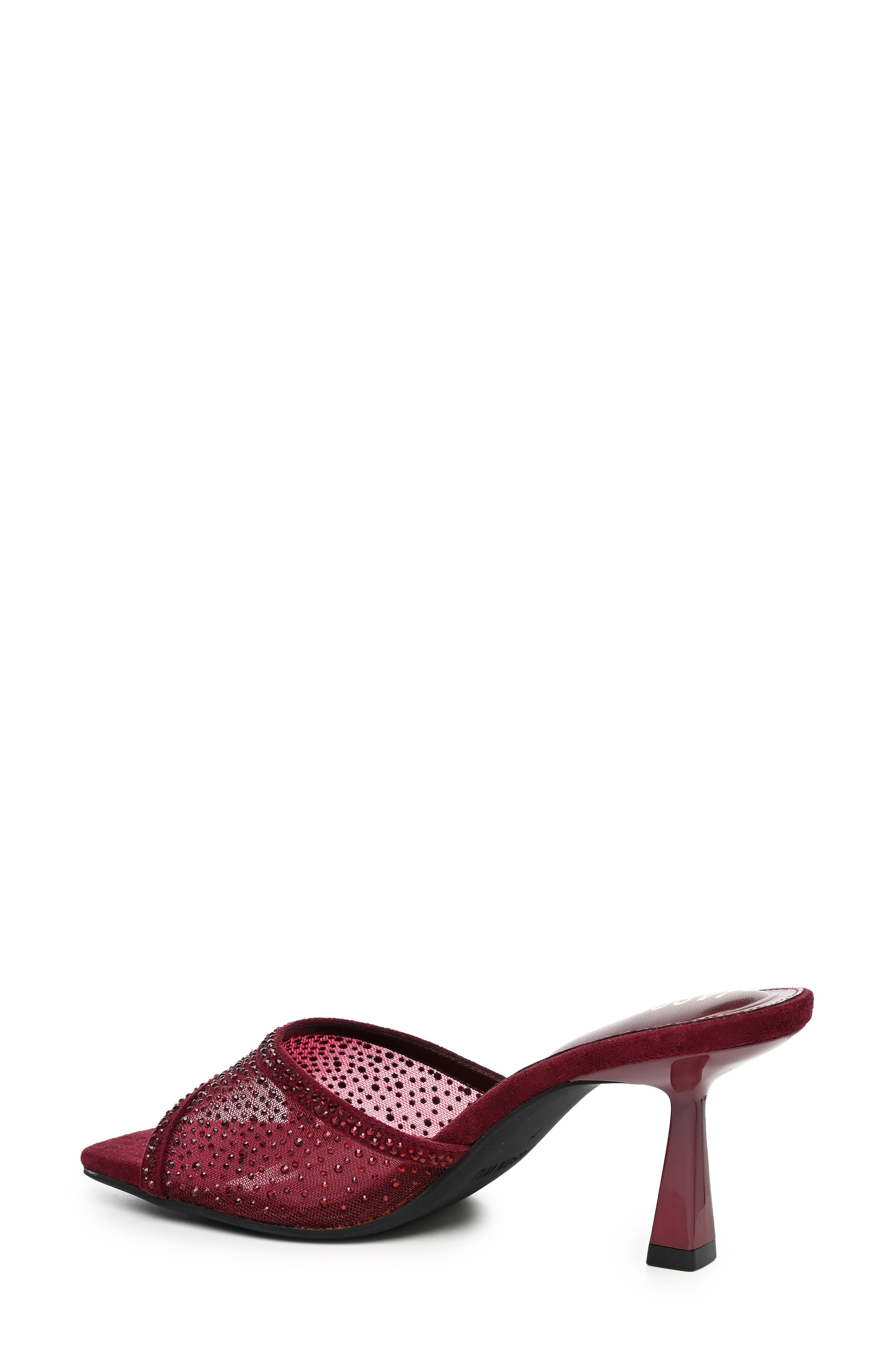 Rhinestone Slide Sandal, Alternate, color, BURGUNDY BLING