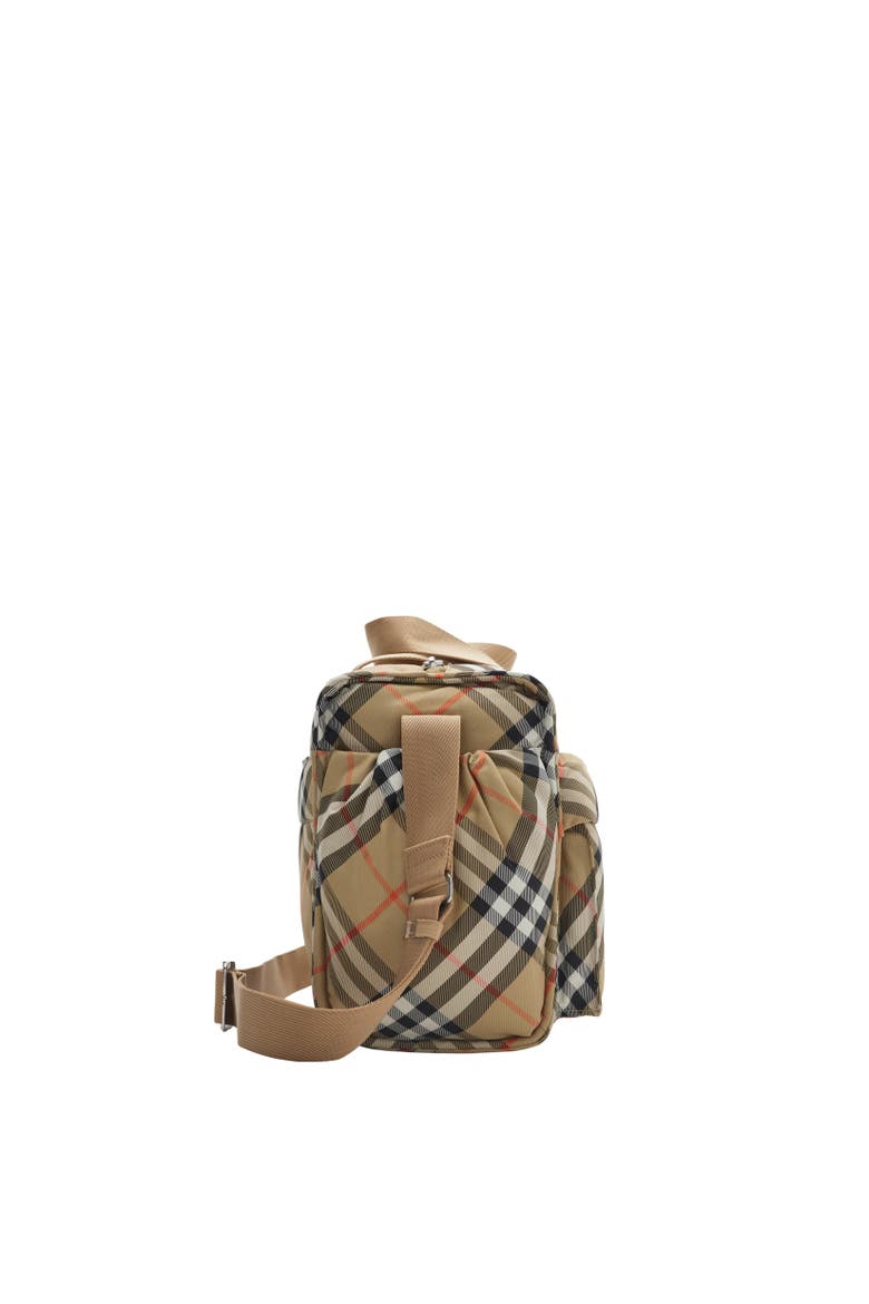 Check Baby Changing Bag, Alternate, color, Sand beige
