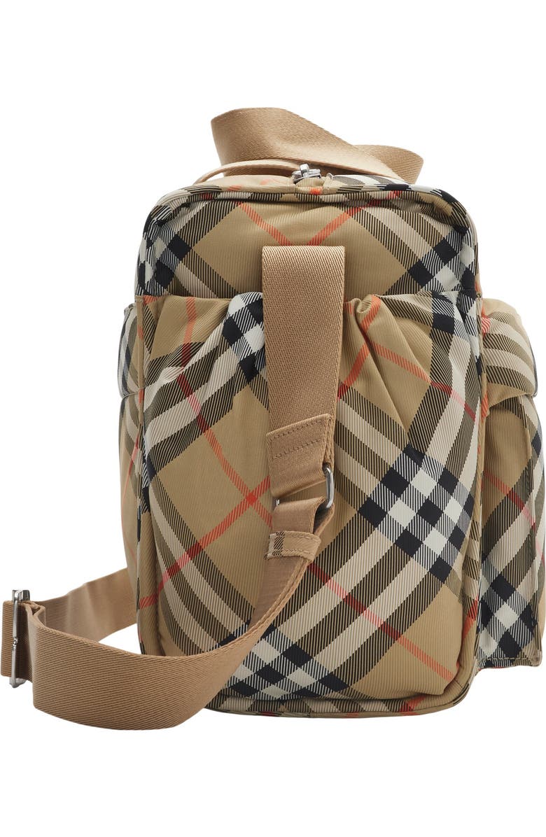 Burberry Check Baby Changing Bag, Alternate, color, Sand