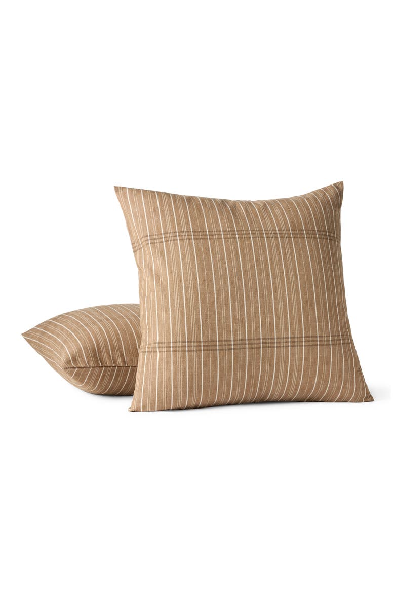 Fernwood Organic Cotton Throw Pillow Cover, Main, color, CHESTNUT