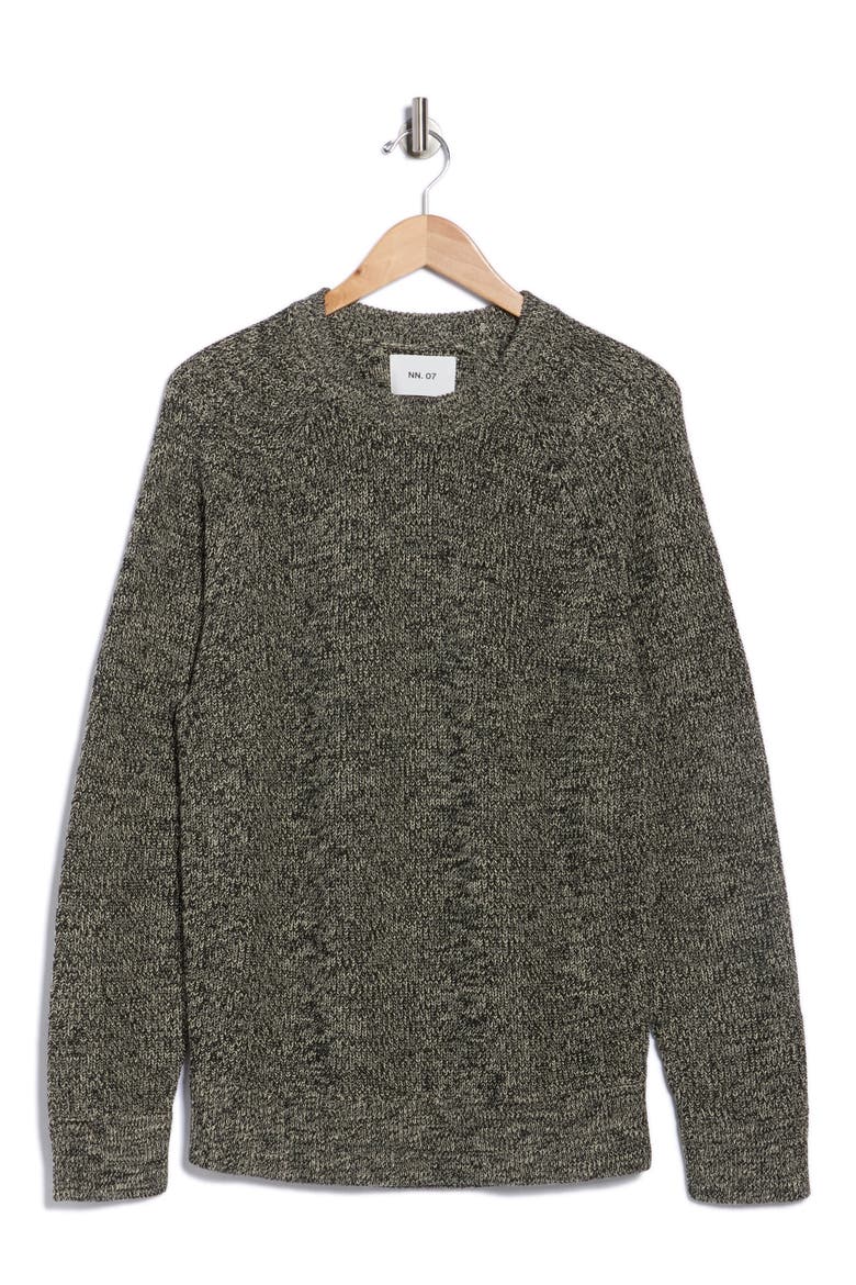 Jacob Cotton Rib Sweater, Alternate, color, BLACK MULTI