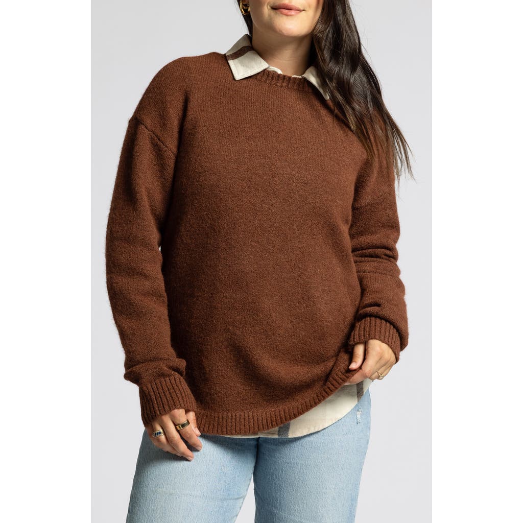 Thread & Supply Flora Crewneck Sweater In Blue