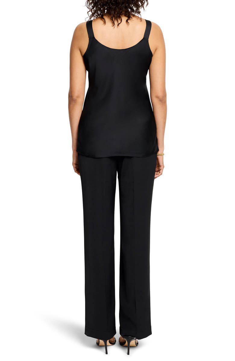 NIC+ZOE Social Edit Crepe Camisole, Alternate, color, Black Onyx