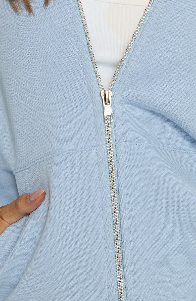 Princess Polly All Day Full Zip Hoodie, Alternate, color, Blue