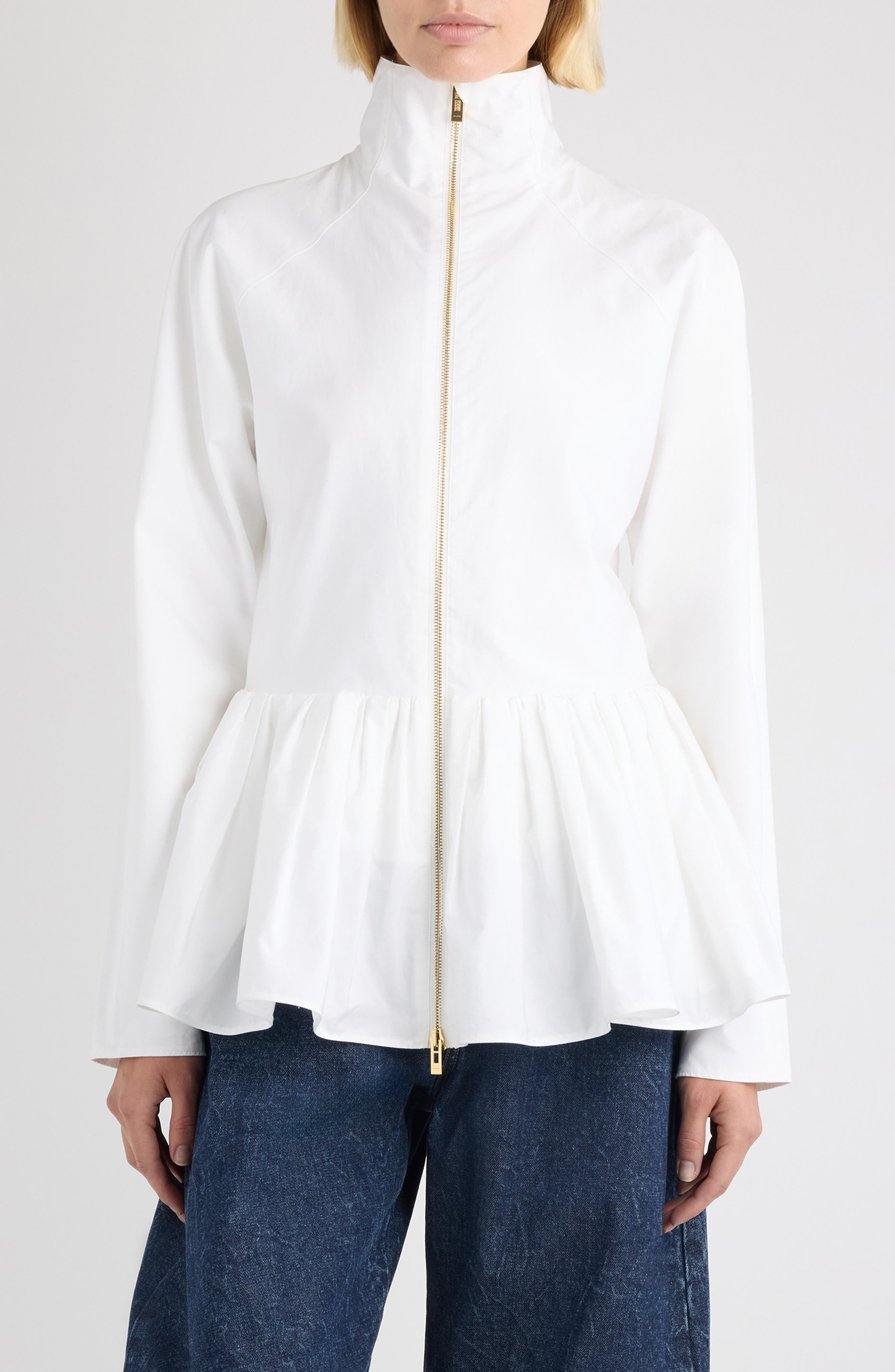 Cotton Peplum Jacket