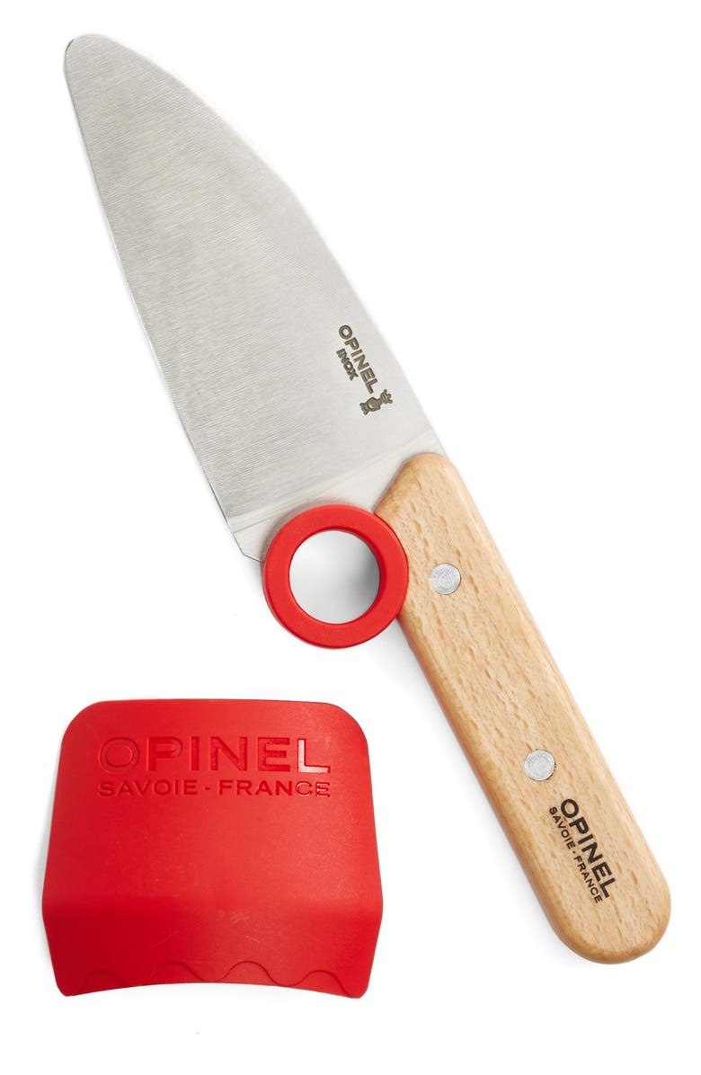 Opinel 'Le Petit Chef' Kitchen Knife & Finger Protector, Main, color, 