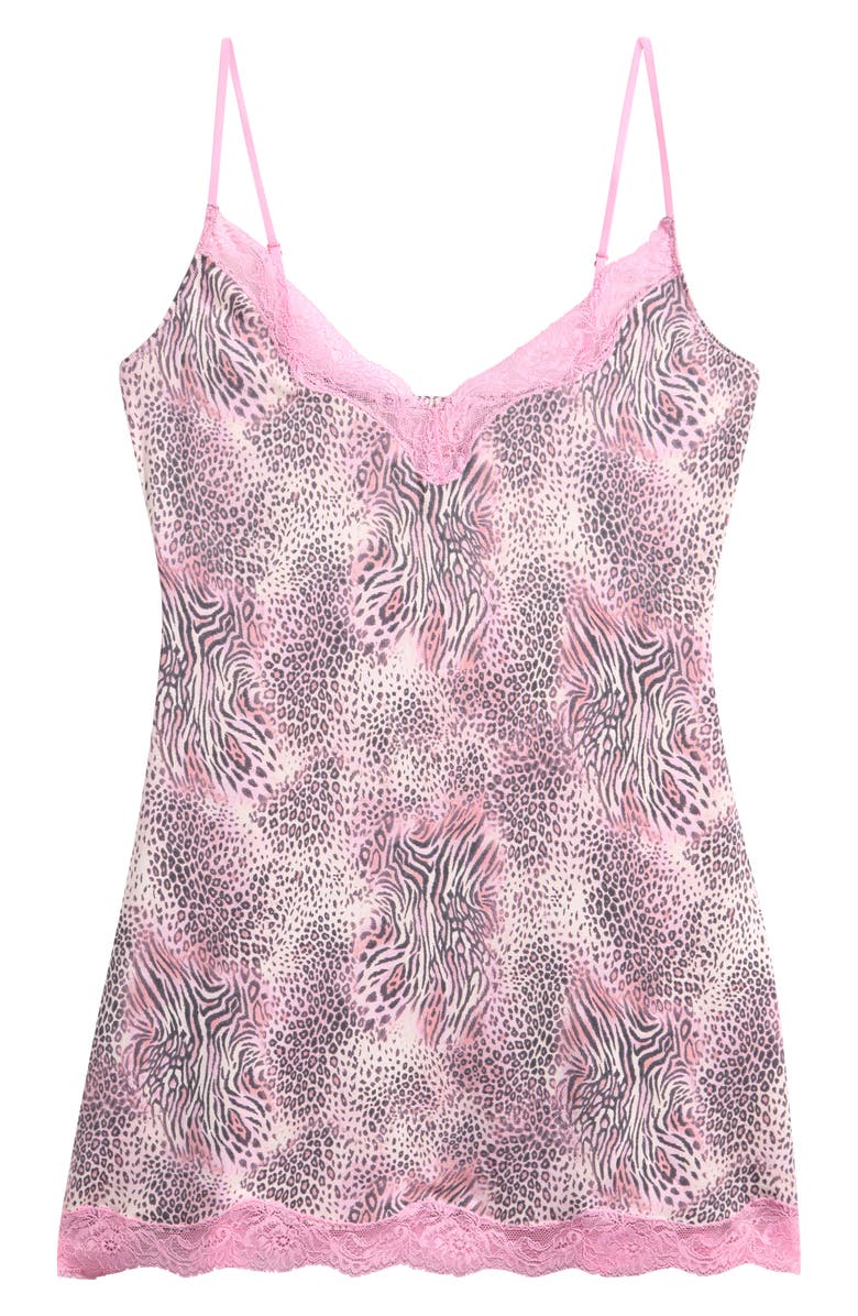 SKIMS Lace Trim Minidress Nightgown, Main, color, 