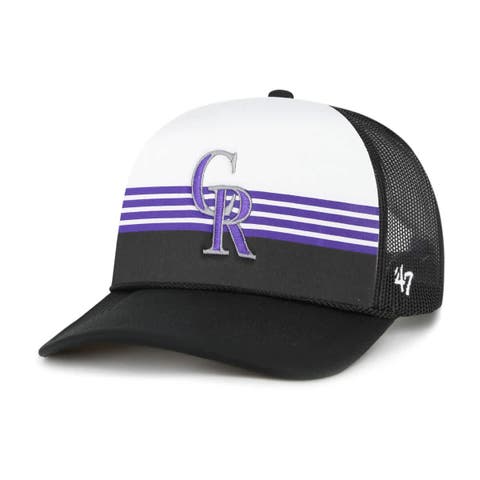 Men's '47 Black Colorado Rockies Lift Off Foam Front Mesh Trucker Adjustable Hat