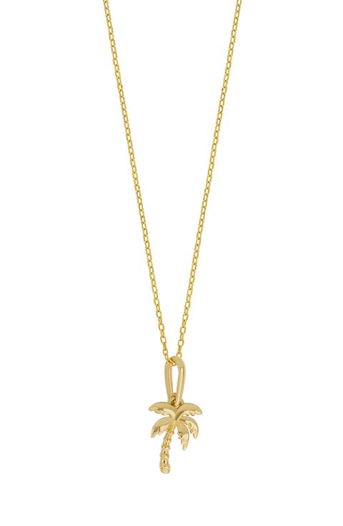 14K Gold Palm Tree Pendant Necklace (Nordstrom Exclusive)