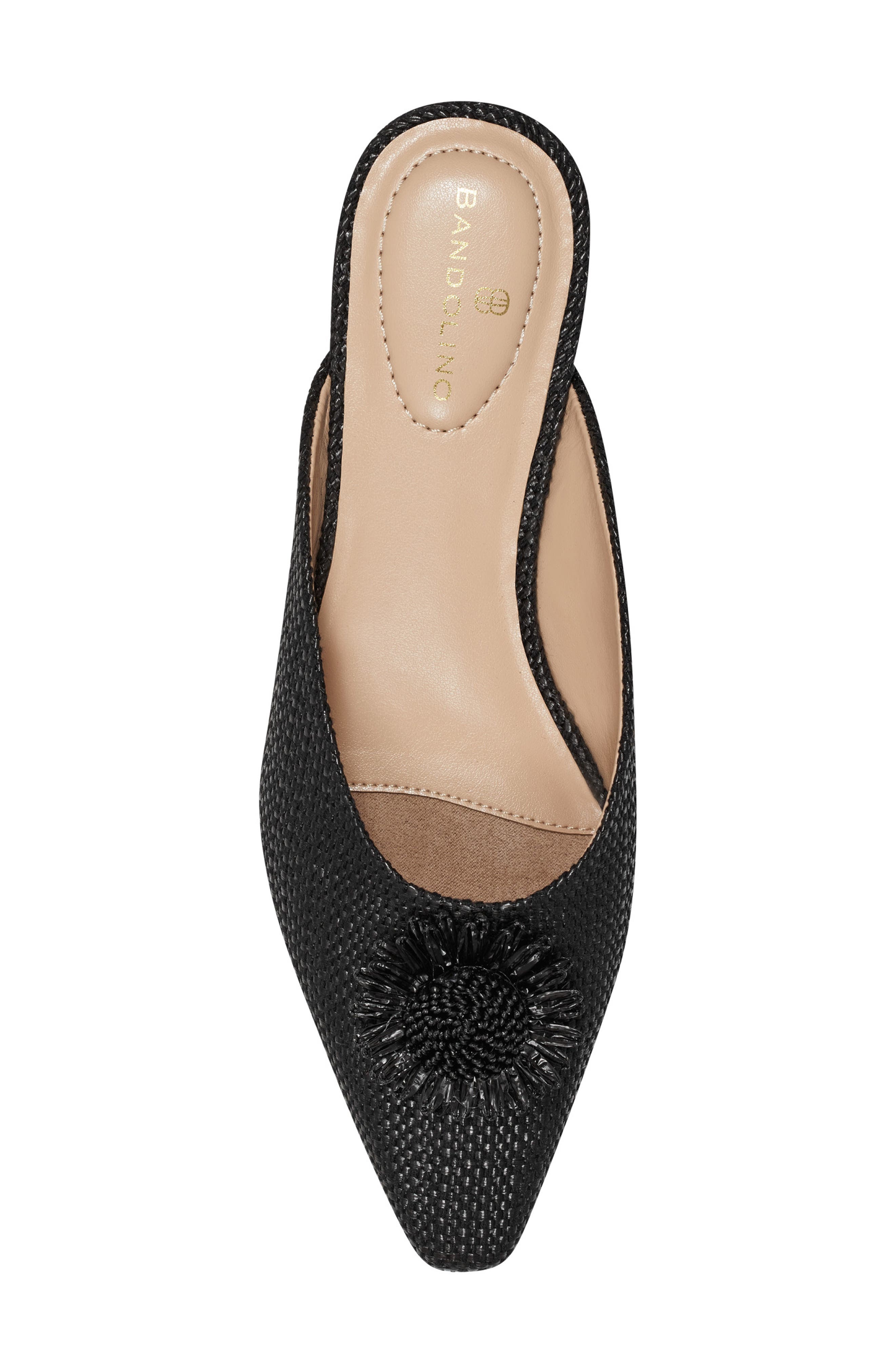 Bandolino Shay Floral Appliqué Mule, Alternate, color, 