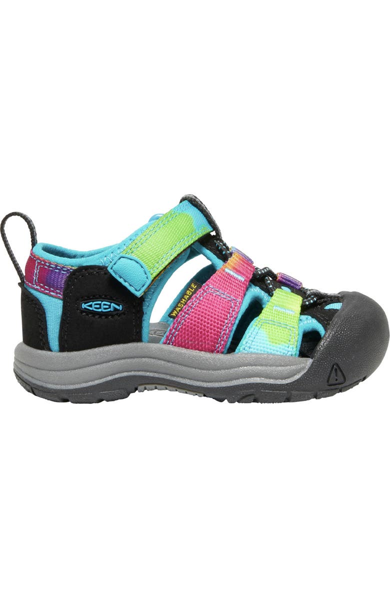KEEN Kids' Newport H2 Water Friendly Sandal, Alternate, color, Rainbow Tie Dye