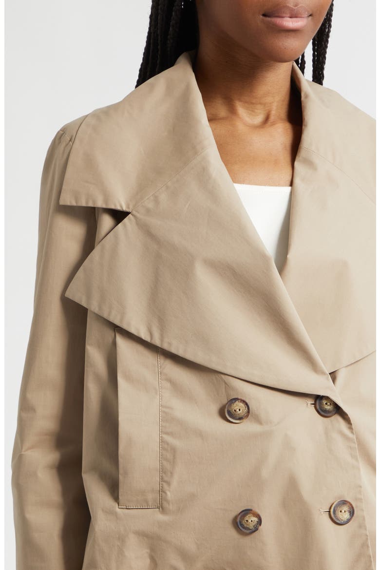Dune Crop Trench Coat, Alternate, color, TAN