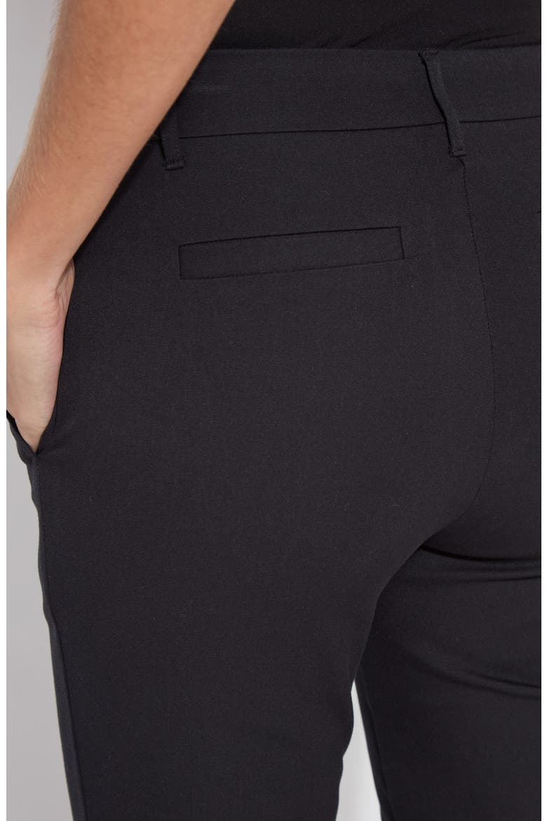 Amanda High Waist Pull-On Capri Pants, Alternate, color, BLACK