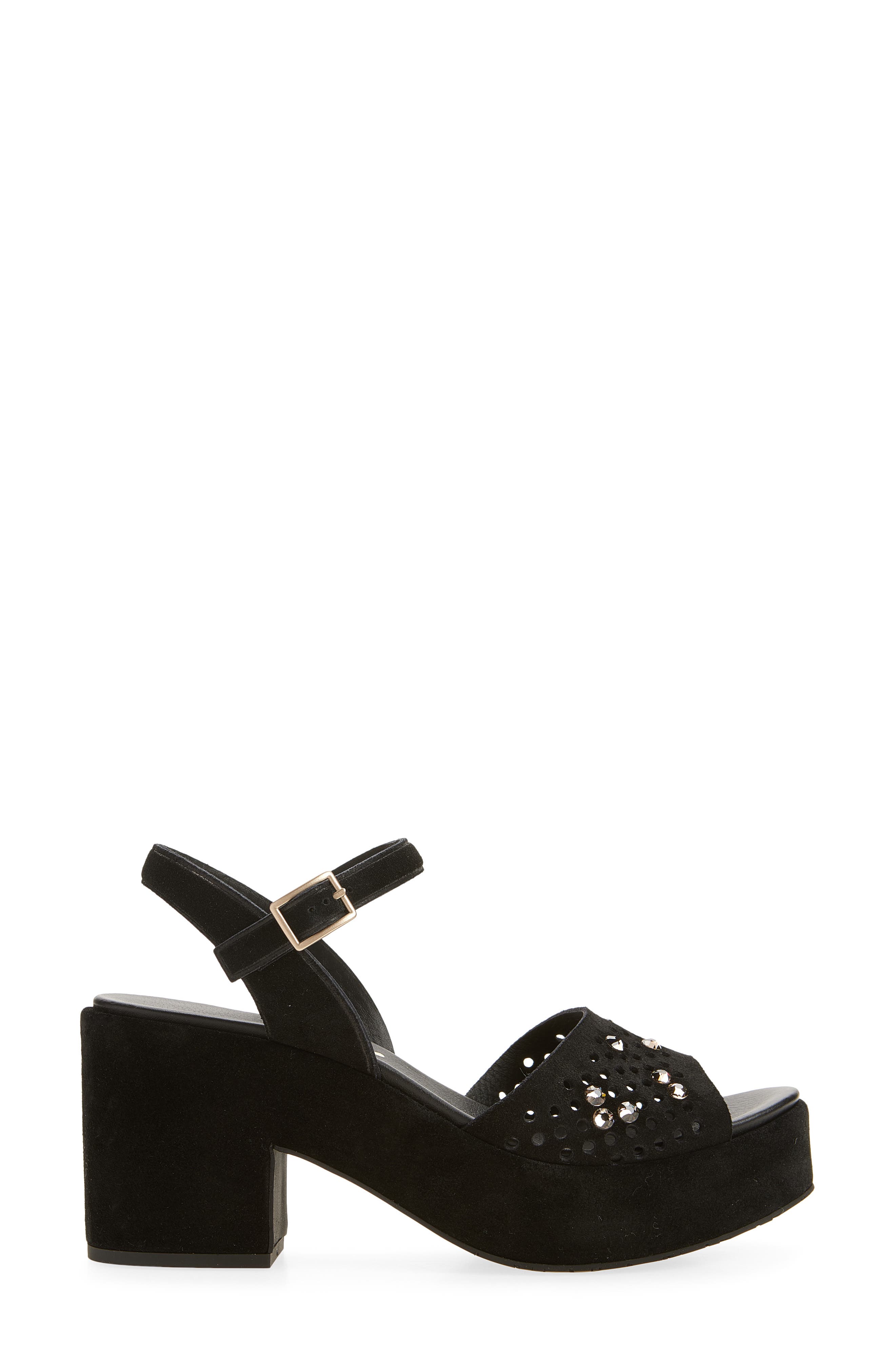 Pedro Garcia Dori Ankle Strap Platform Sandal, Alternate, color, Black Castoro