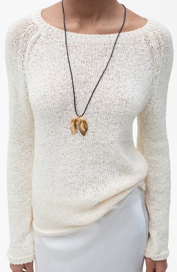 Mango Manzana Crewneck Sweater In Sand