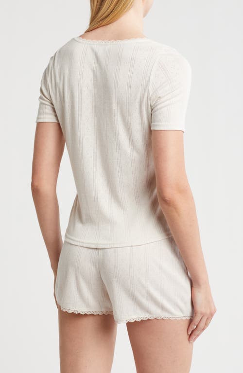 DANSKIN DANSKIN POINTELLE STRIPE PAJAMAS