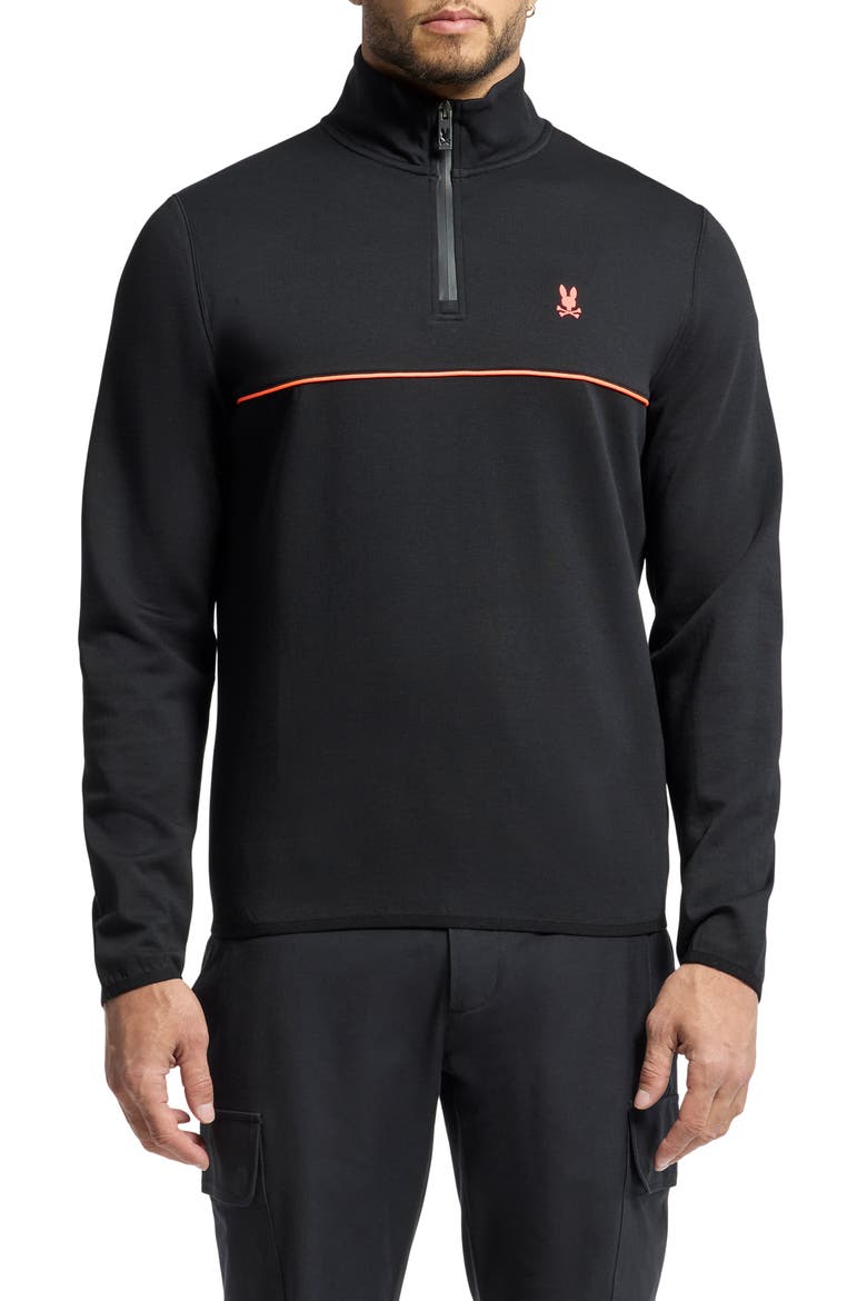 Dixie Golf Quarter Zip Pullover, Main, color, BLACK