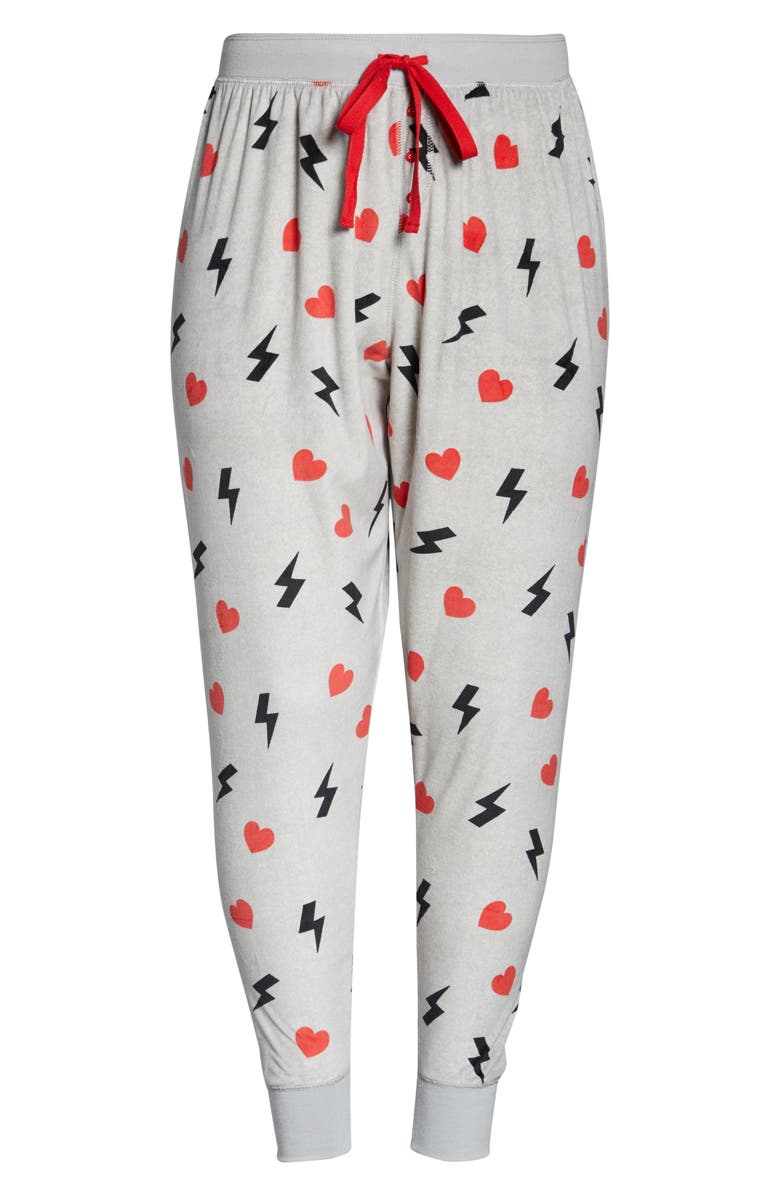 PJ Salvage Silky Velour Jam Pajama Pants, Alternate, color, 