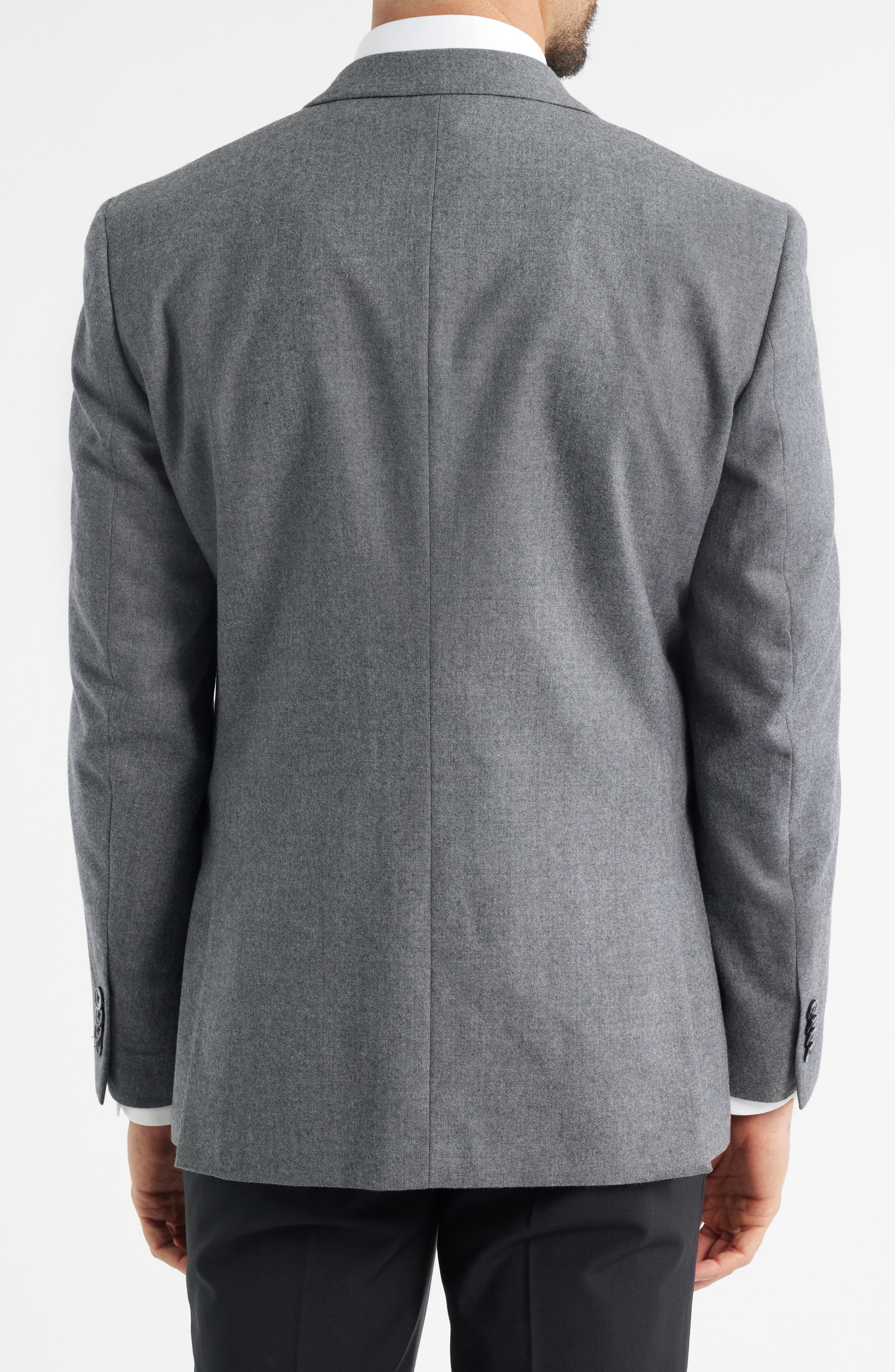 Grey Melange Wool Sport Coat - image 2