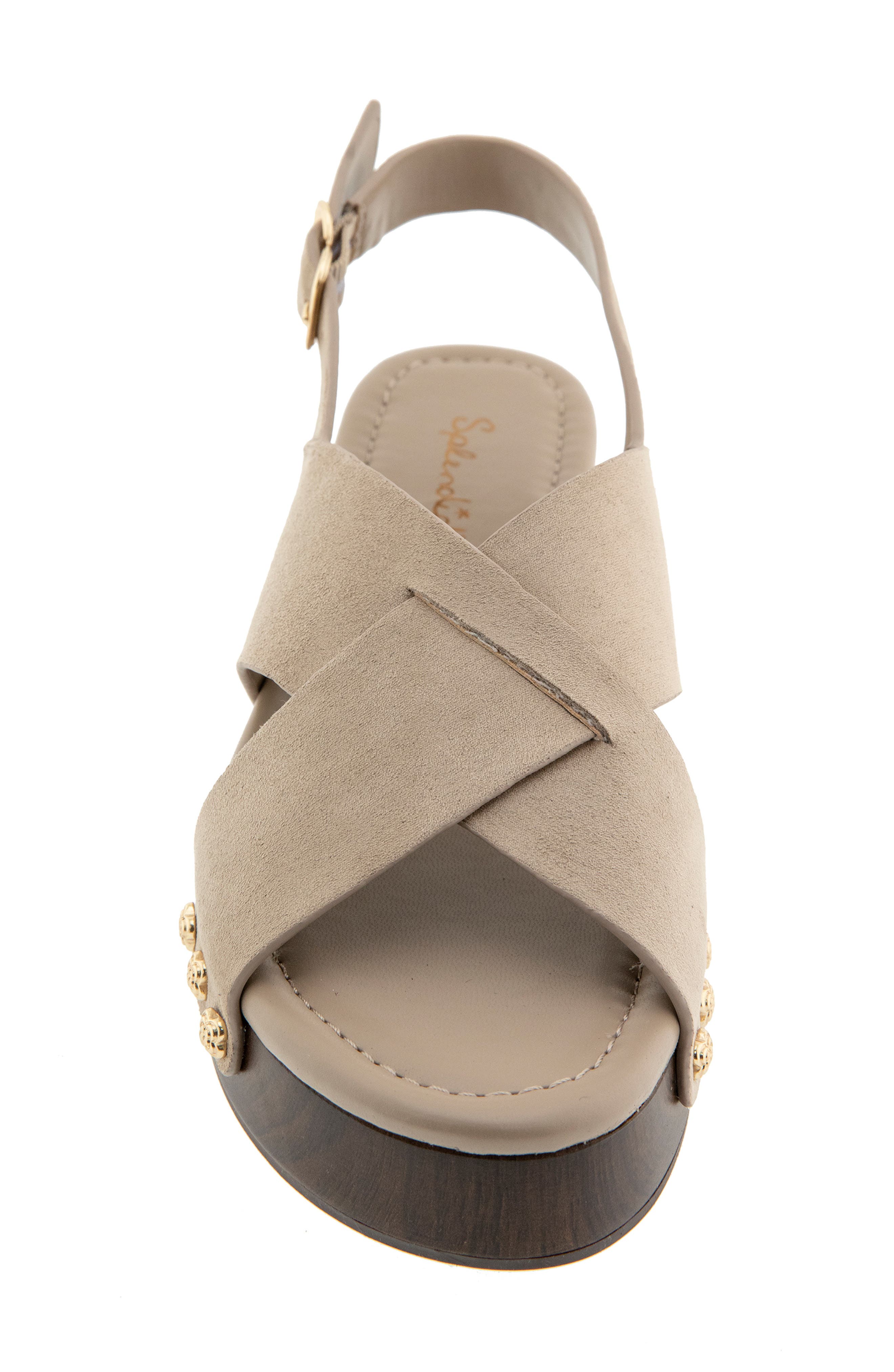 Splendid Quandry Woodgrain Platform Slingback Sandal, Alternate, color, Moonstone