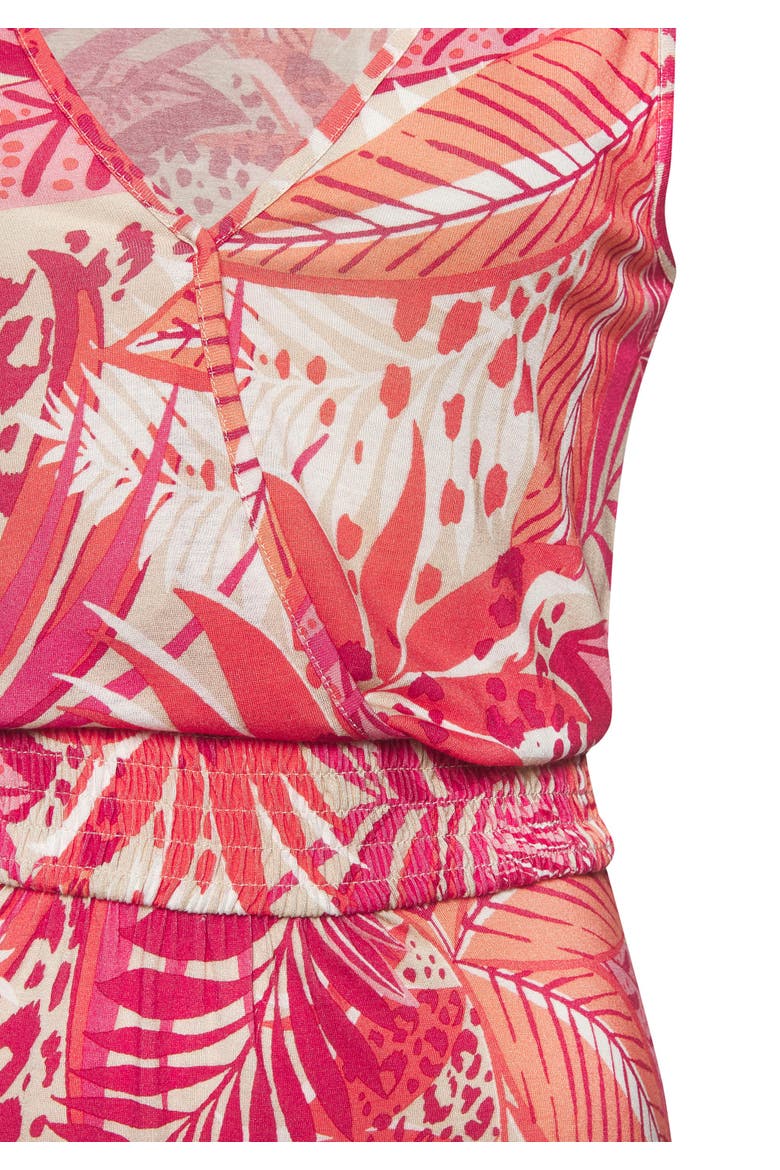 Smocked Waist Maxi Dress, Alternate, color, Pink Orange