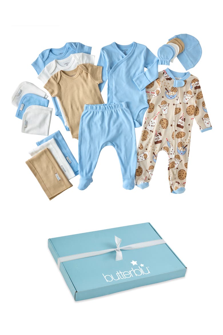 Sweet Beginnings 19-Piece Baby Gift Set, Main, color, MILK N COOKIE CREW