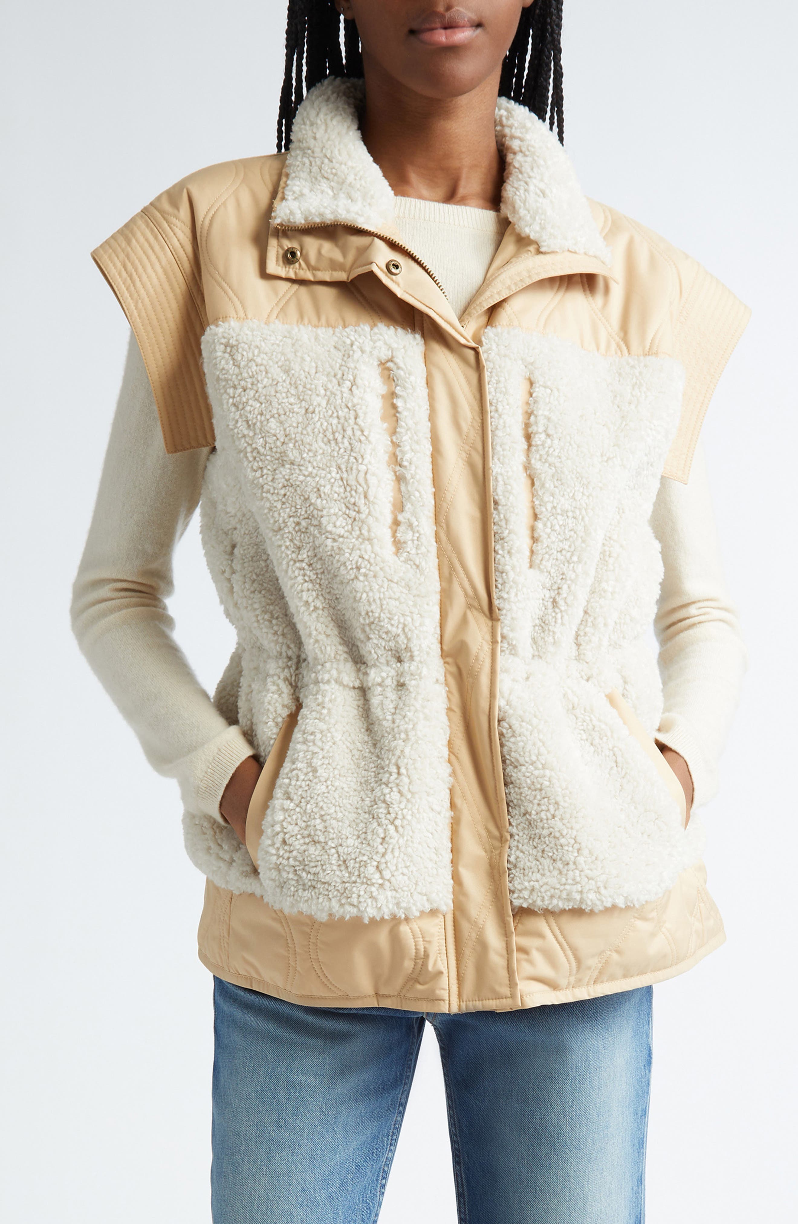 Shiloh Faux Shearling Mixed Media Vest
