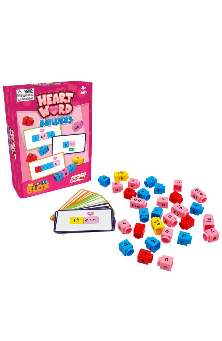 Junior Learning Phonics Blox Heart Word Builders, Alternate, color, Multicolored