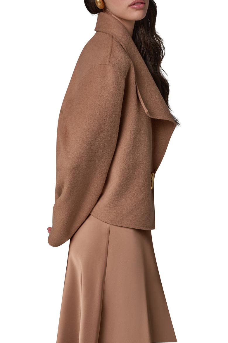 Wool Blend Wrap Jacket, Alternate, color, CAMEL