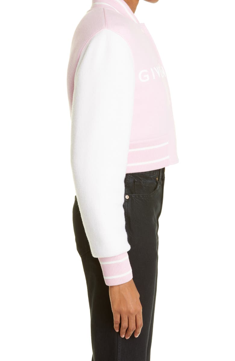Givenchy Disney x Givenchy Crop Virgin Wool Bomber Jacket, Alternate, color, 