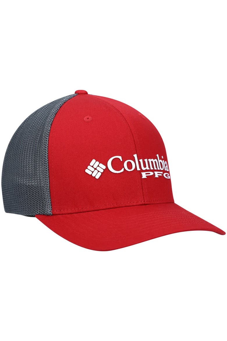 Men's Columbia Cardinal Arkansas Razorbacks PFG Snapback Adjustable Hat, Alternate, color, Cardinal