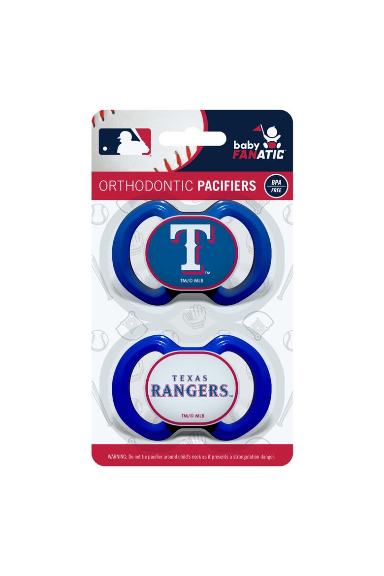 Texas Rangers Pacifier 2-Pack, Alternate, color, Multicolor