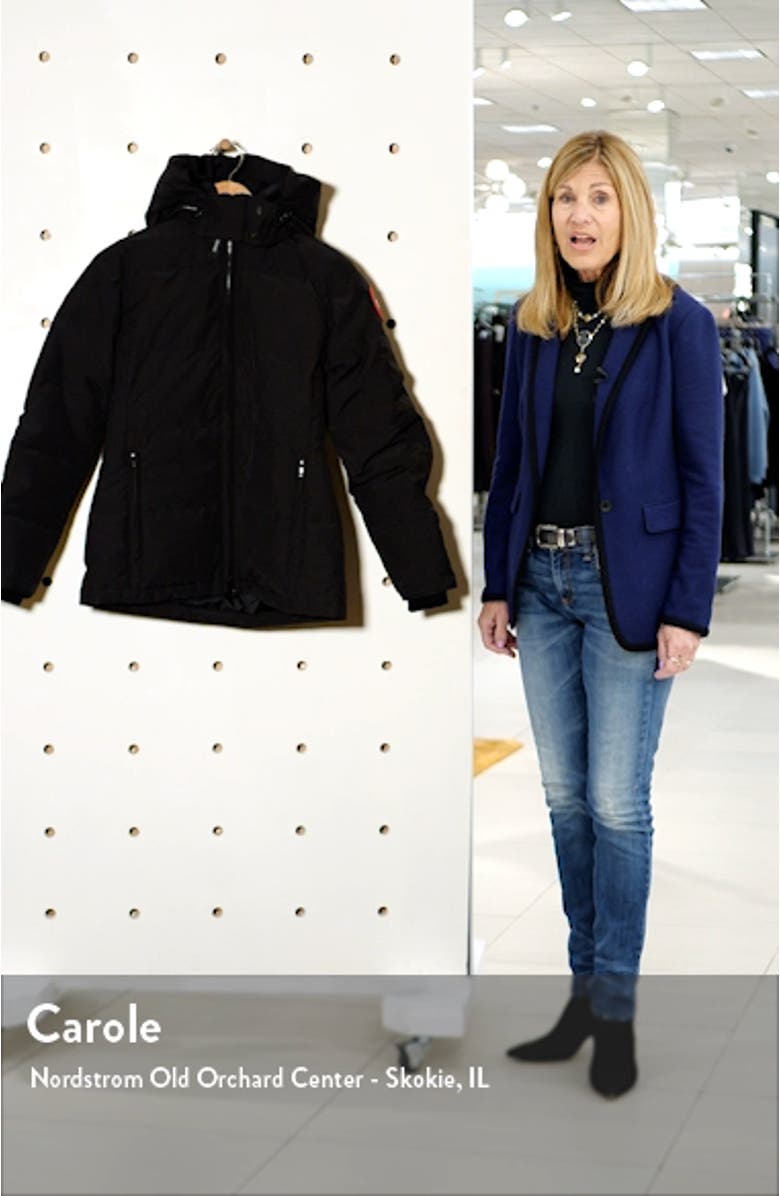 Women's Chelsea Water Resistant 625 Fill Power Down Parka, sales video thumbnail