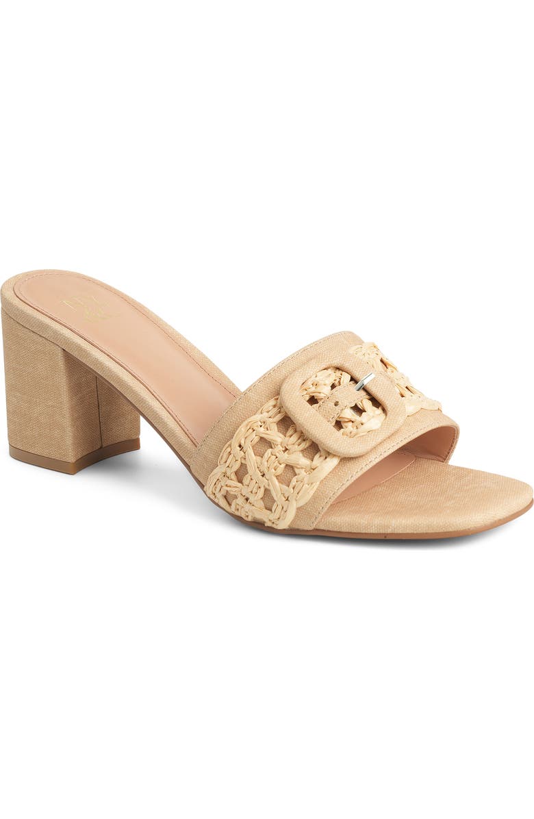 NEW YORK AND COMPANY Lana Slide Sandal, Main, color, Natural
