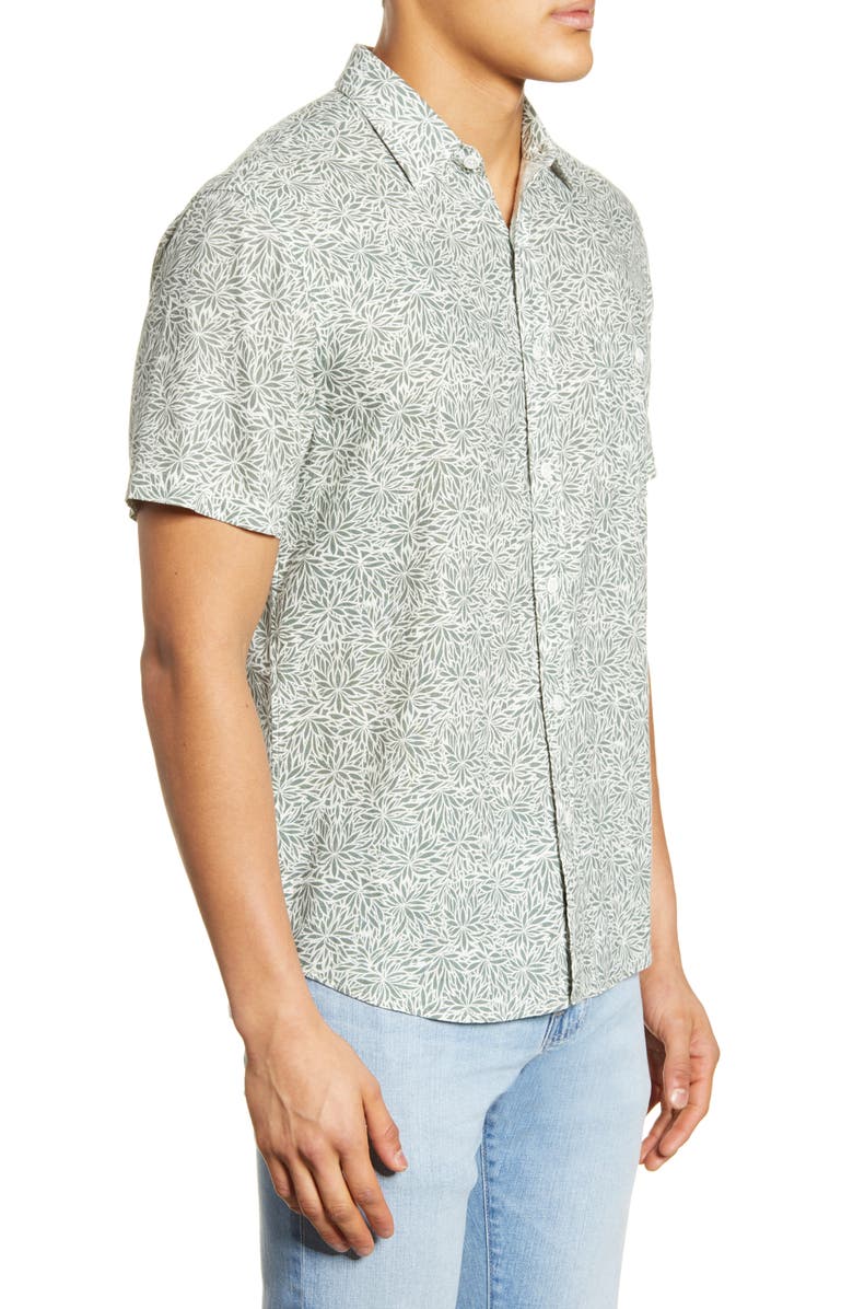 Faherty Coast Short Sleeve Button-Up Shirt, Alternate, color,