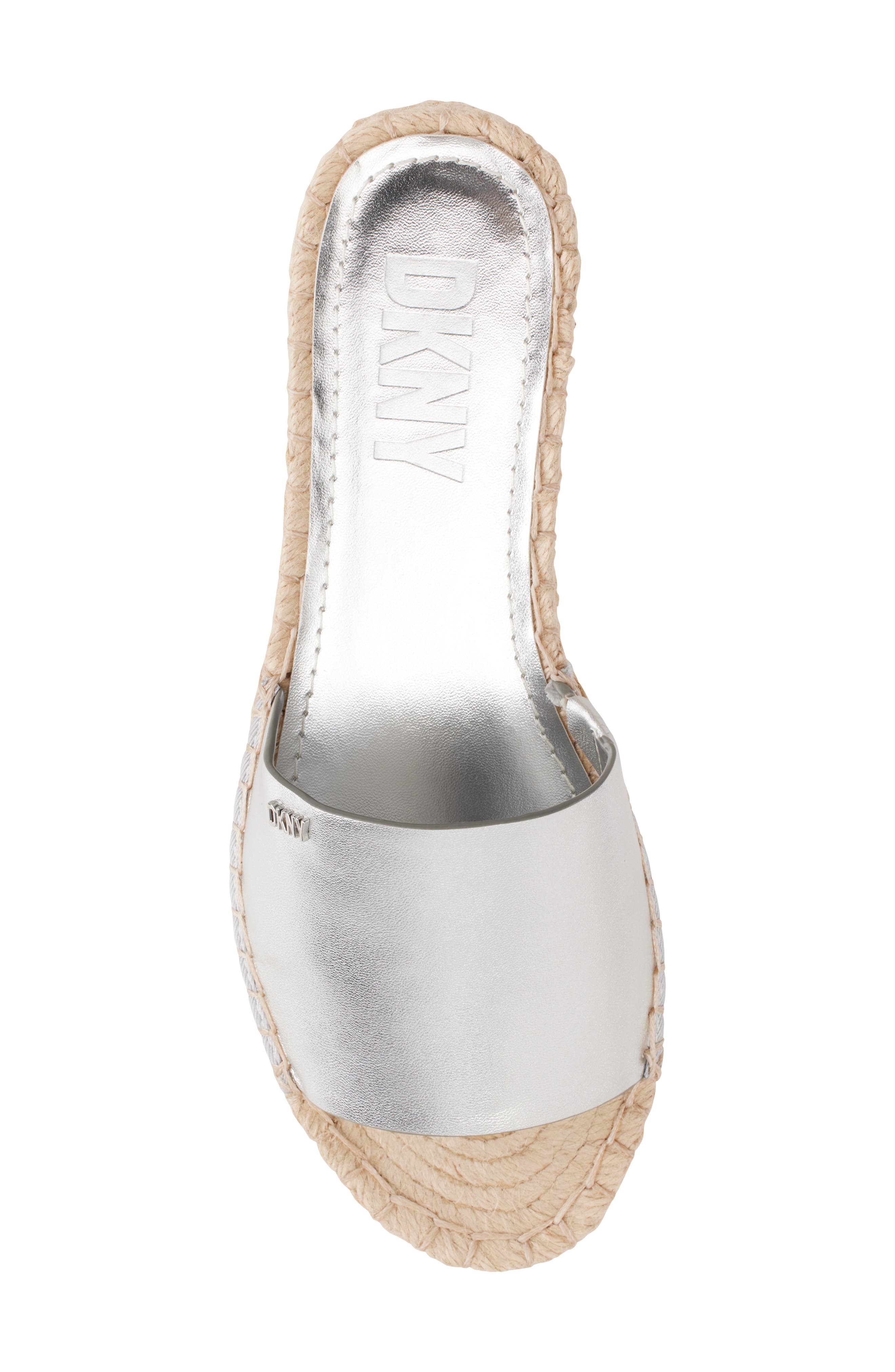 DKNY Camillo Platform Slide Sandal, Alternate, color, Silver