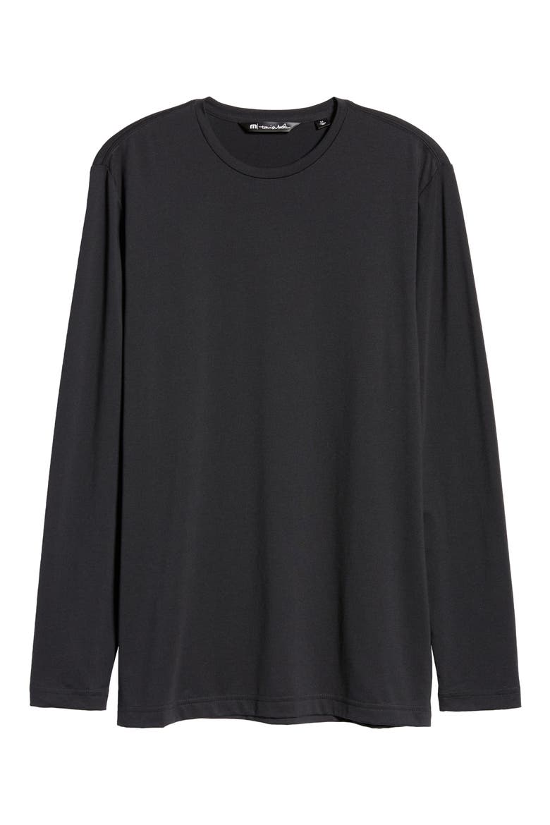 The Crew Long Sleeve T-Shirt, Alternate, color, BLACK