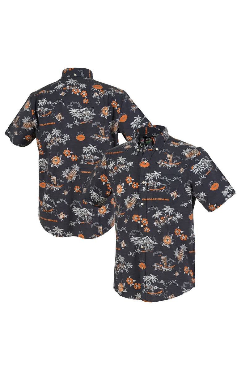 Reyn Spooner Men's Reyn Spooner Navy Chicago Bears Throwback Kekai Performance Button-Down Shirt, Main, color, Navy